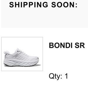 Size 8 HOKA SL white like new